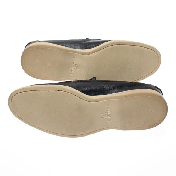 Di Bianco NWB Etna Pebble Leather Loafers / Drivers Size 42.5 (US 9.5) in Navy